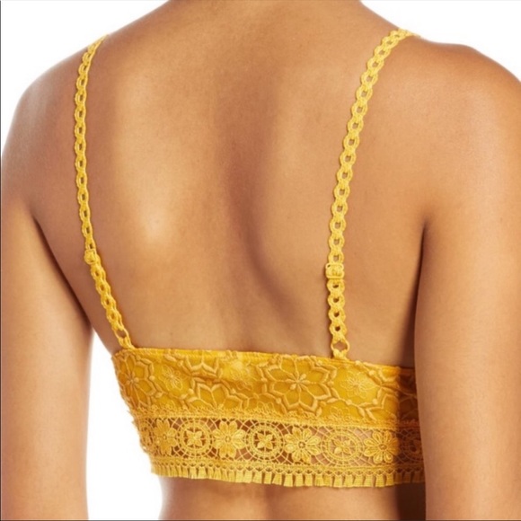 🆕 Free People Ella Soft Lace Longline Bralette - Picture 7 of 12